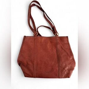 Margot Chestnut Leather Tote